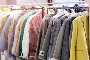 rack of jackets